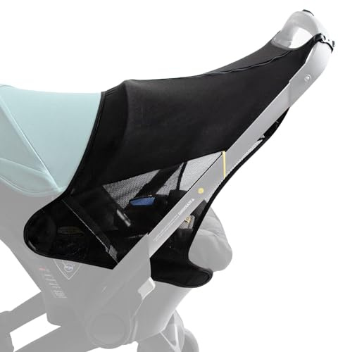 Parasol para cochecito, extensión de protección solar funcional compatible con cochecito Doona, parasol 360 para asiento de coche, protección UV, para cochecitos de bebé, accesorios