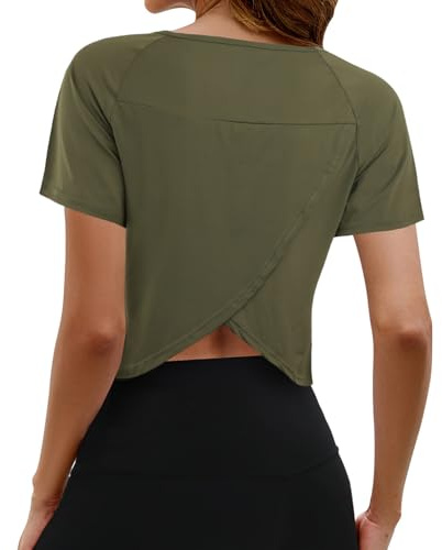 Comilaka Femmes Débardeur de Sport Tank Top avec Cropped Split Back Shirt de Sport Yoga Running