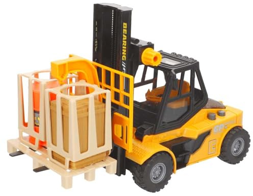 ColorBaby Speed & Go Carretilla elevadora de Juguete, Montacargas, con Luces y Sonidos, Sistema de fricción, Escala 1:16, 10x26x14 cm, Coches para niños +3 años, Vehículos construcción (47976)