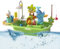 Foway Kids Water Table,Outdoor Water Sand Table - Interactive Sensory Educational Toy with Pump for Hand-Eye Coordination Outside Beach Home Playtime Backyard Develop Skills Outdoor