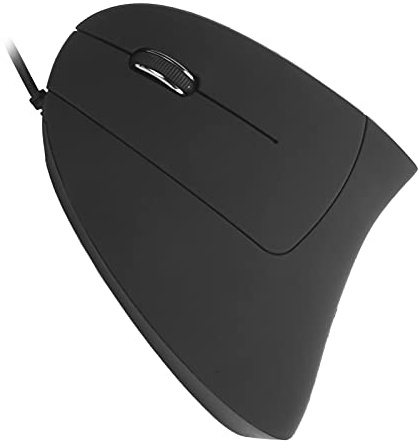RASTKY Ratón Ergonómico Vertical con Mano de Mano con Cable 800/1200/1600 dpi USB óptico 10 y 8-6 Botones Diseño (Modelo con Cable zurdo)