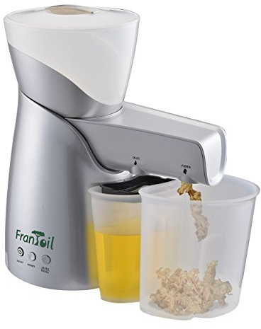 FRANTOIL Estrattore di Olio a freddo, Pressa per Olio da Semi Oleosi e Frutta Secca, Potente e Facile da Pulire (Argento)