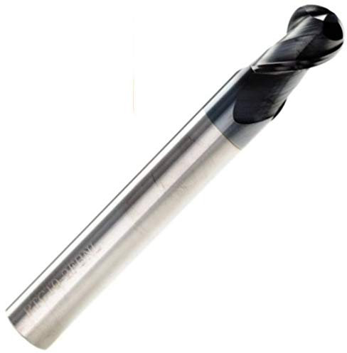 12mm Solid Carbide 2 Flute Ballnose Slot Drill TiAlN Coated/Ball Nose End Mill