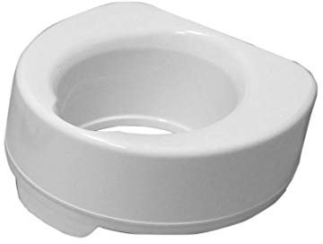 Drive Devilbiss 6-Inch Raised Toilet Seat Without Lid, White