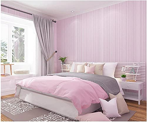 ZZDXL Carta Da Parati Moderna 3D Cameretta Rosa Per Ragazze, Adesiva Muro in Tessuto Non Tessuto - Per Soggiorno, Camera Da Letto, Cameretta Dei Bambini