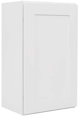 ONESTOCK White Shaker Wall Cabinet - Ready to Assemble, Perfect for Kitchen, Laundry, and Bathroom Storage - 18 W x 30 H x 12 D
