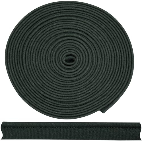 AERZETIX - C72009 - Cinta ribete al sesgo tira decorativa 4.5 metros x 10mm - en poliéster 50% y algodón 50% - color verde oscuro - pasamanería galón ropa cojines edredones