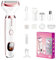 Epilateur Electrique Femme, 5 en 1 Rasoir Intime pour Femme, Tondeuse Bikini Électrique Sans Fil avec Affichage LED de Batterie, Pour la Sourcils Visage, Bras, Jambes, Aisselles, Nez, Bikini