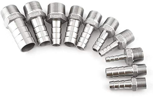 Giunto filettato maschio acciaio inossidabile SS304 Raccordo filettato maschio BSP 1/8~ 3/4(1/2x15mm(1/2-150)) (3/8x15 mm)