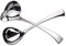 IMEEA Sauce Ladle Small Soup Ladle 18/10 Stainless Steel Gravy Ladles Drizzle Spoon Serving Ladles for Sauce, Set of 2