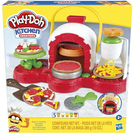 Play-Doh E4576 STAMP N TOP PIZZA Dough Art, Multicolor