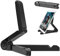 VOVIGGOL Tablet Ständer und Tablet Halter Verstellbar, Tragbarer Tabletständer für iPad, Samsung Galaxy und Kindle Fire Tablets, Desktop Handy Halter für iPhone Sumsung (Schwarz)