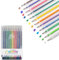 SMOOTHERPRO Metallic Gelstifte | Glitzer Gelstifte Set | 12 Stück Gelschreiber | für Gästebuch Malbücher Karten Basteln Schreiben Zeichnen und Skizzieren (SC623-12) | 1,0 mm Spitze | 12 Farben