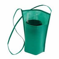 Generico Porta bicchieri da degustazione in TNT, 10 pezzi, 18 x 22 x 10 cm, 6 colori (Verde)