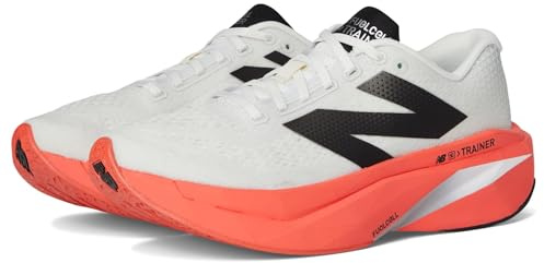 New Balance Men's FuelCell Supercomp Trainer V3 Running Shoe, Urgent Red/Sea Salt/Black, 10.5 UK