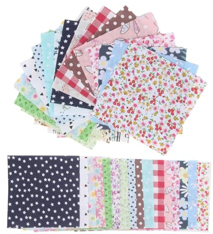 60 Pcs Cotton Pattern Multicolor Floral Fabric Sewing Square Patchwork Fabric 10 x 10cm r for Sewing Quilting Fabrics Artcraft Sewing, Bag Making, DIY Sewing