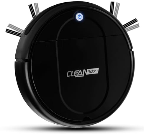 Robot Vacuum Cleaner with Mop, 3-in-1Mopping &Vacuuming,3000PaStrong Suction & AutoCarpet Boost. Thin8cm Design, AdvancedTangle-FreeTechnology Perfect forPet Hair on HardFloors & Carpets-b