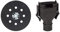 Bosch Professional Pro Schleifteller (für Exzenterschleifer PEX 12 PEX 12 A und PEX 125, SchleiftellerØ 125 mm) & Professional Adapter für Staubbeutel für Exzenter-, Schwing- und Multischleifer