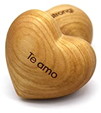 Thankgoods Sag´s mit Herz - Handschmeichler Holzherz mit Gravur 'Te amo', 6,5 x 5,5 cm