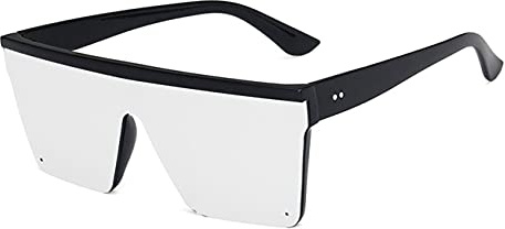 FOURCHEN Occhiali da sole quadrati oversize per donne uomini moda piatto top grande telaio sfumature