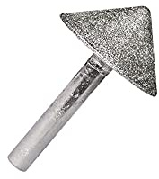 Lotatheta Punta da trapano conica Fresa per smusso svasatura diamantata foro strumento 30mm diametro 90 gradi 8mm gambo per ceramica vetro marmo legno