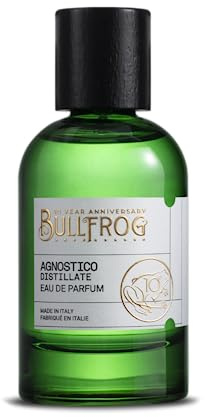 Bullfrog Eau de Parfum Agnostico Distillate 100ml: Anis-, Holz- und Gewürzduft mit Noten von Zitrone, Muskatnuss und rosa Pfeffer – Made in Italy