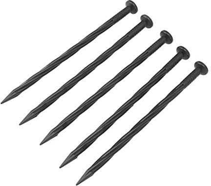 50 Stück 20,3 cm Spirale Nylon Landschaftsverankerung Spikes Landschaftseinfassung Pflaster Einfassung Kunstrasen