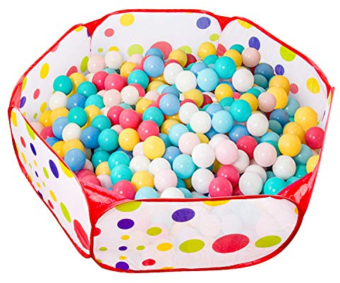 MOOKLIN ROAM Baby Bällebad, Φ120CM Faltbar Bällepool Pop Up Zelt Kinderspielzelt mit Aufbewahrungsbeutel für Bällebäder Babybälle, 3+ Monate Baby Kinder (Bälle Nicht Inbegriffen)