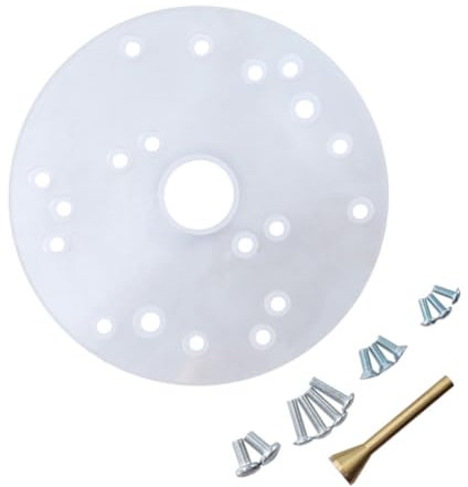 DOITOOL Soporte Redondo Para Router Placa De Acrílico Fácil De Ajustar y Durable