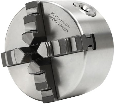 4-Backen Selbstzentrierendes Spannfutter, 80 mm 4 Backenfutter Vierbackenfutter Metall Drehfutter für Drehmaschine