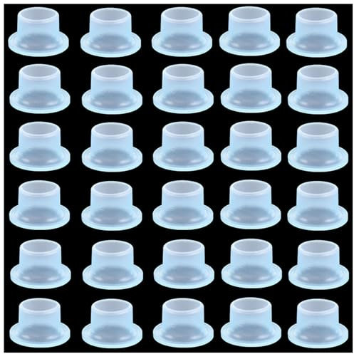 Lot de 30 joints d'étanchéité en silicone pour robinets - CuiCanfla - Anti-fuite - Bouchon en silicone anti-fuite pour valves triangulaires de robinet