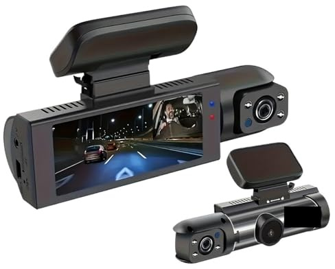 Dashcam, Bil Dashcam Med High- Night Vision, 1080P-upplösning, 360-graders Främre Och Inre Dubbla Speglar, för bilar