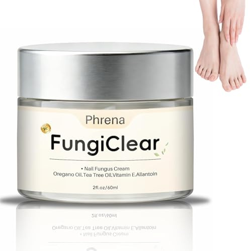 FungiClear Phrena Nail Care Cream, 2026 New Fungal Nail Treatment Cream, FungiClear Nail Fungus Treatment for Toenail, Natural Formula & Tea Strength Nail Growth with Oil (1)