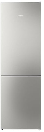 Siemens iQ300 fristående kyl/frys kombinerad 186 x 60 cm, 218 l kylning och frys 103L, KG36NVICG, Total noFrost, sömlös placering, hyperFresh bricka, anti-fingeravtryck rostfritt stål