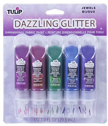 Tulip Dimensional Fabric Paint Dazzling Glitters Jewels, One Size