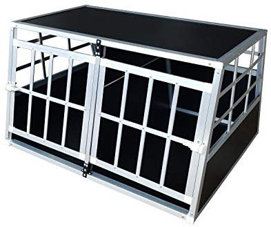 Merschbrock Trade GmbH Transportín L para perros para el coche, caja de viaje, transportín, jaula, caja de transporte