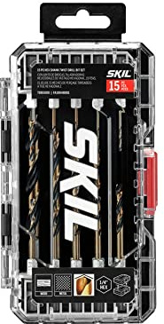 SKIL 15-Piece Hex Shank Twist Drill Bit Set-TDB5000