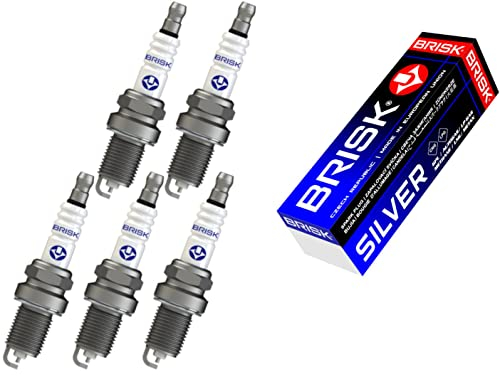 BRISK Silver DR15YS 1334 Zündkerzen Benzin LPG GPL CNG Autogas, 5 Stück