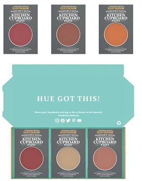 Rust-Oleum Kitchen Cupboard Paint in Satin Finish – Fiery Shades Tester Box