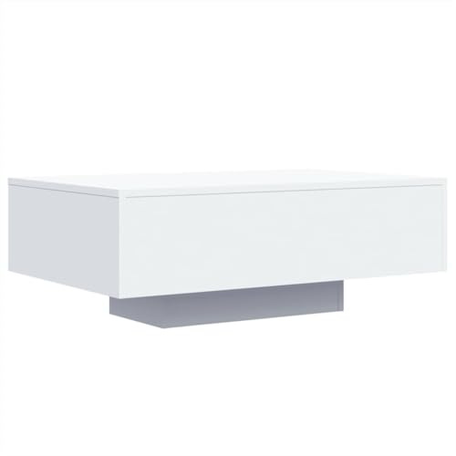 vidaXL Salontafel met LED-verlichting 85x55x31 cm wit