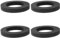 VGOL Lot de 4 rondelles plates en mousse 92 x 55 x 12 mm - Joint de rechange PP0034 compatible avec Viva 3,8 cm pour connexion étroite de réservoir de toilette et de casserole