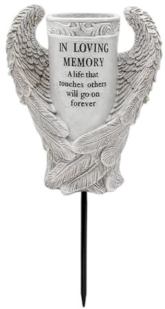 Dualoai Vaso per Fiori Da Cimitero, Elegante Decorazione Da Giardino