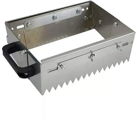 Adjustable Notched Trowel Mortar Comb - Tile Leveling Paving Tool with Wheels for Flat Sand and Tiling