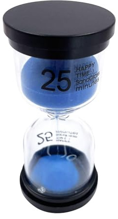 MotiveTech 25 Minutes Hourglass, Sandglass, Sand Clock, Kitchen Accessories, Timer, Desktop Ornament for Dining Room Table Decoration
