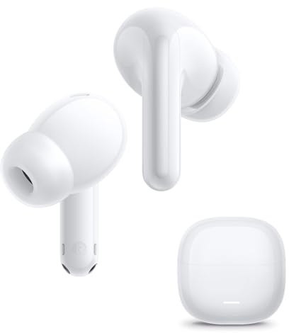 XIAOMI Redmi Buds 8 Lite: cuffie TWS in-ear con cancellazione del rumore fino a 42 dB, driver da 12,4 mm per bassi potenti, autonomia fino a 36h, 5 EQ e Bluetooth 5.4, Bianco