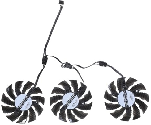 Oxtxuzdm Ventilador de refrigeración de tarjeta de video de 4 pines de 82 mm para RX6800 6800XT 6900XT 6900XT para refrigeradores de tarjetas gráficas, ventilador de radiadores de juegos, accesorios
