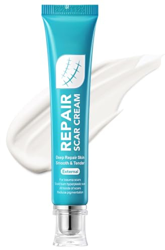 TEHJAM 20g Crema Cicatrices,Avanzada Scar Cream,Crema Cicatrizante,Adecuada para Cicatrices Quirúrgicas,Estrías,Acné,Lesiones,Keloides,Eficaz para Nuevas y Antiguas