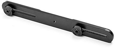 Fotover Doppel Blitzhalterung Blitzschiene mit Zwei 1/4¡± Schrauben kompatibel Fotostudio-Videolichtstanderr DSLR-Kamera Blitz Speedlite