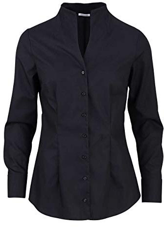 Seidensticker Damen Bluse - City Bluse - Bügelfrei - Kelchkragenbluse - Slim Fit - Langarm - 100% Baumwolle