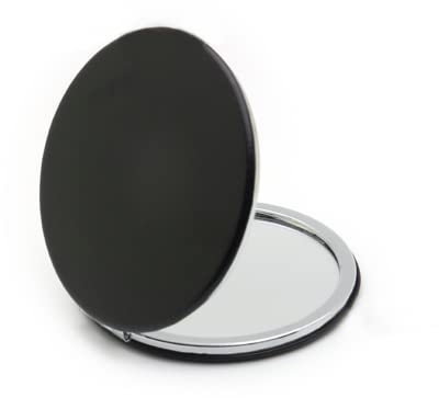 Compact Mini Round Makeup Mirror - Double Sided, Portable Folding Travel Mirror